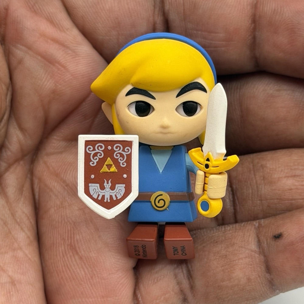 Legend Of Zelda Four Swords Blue Link 2" Mini Figure Toy‎ Nintendo Tomy 2018